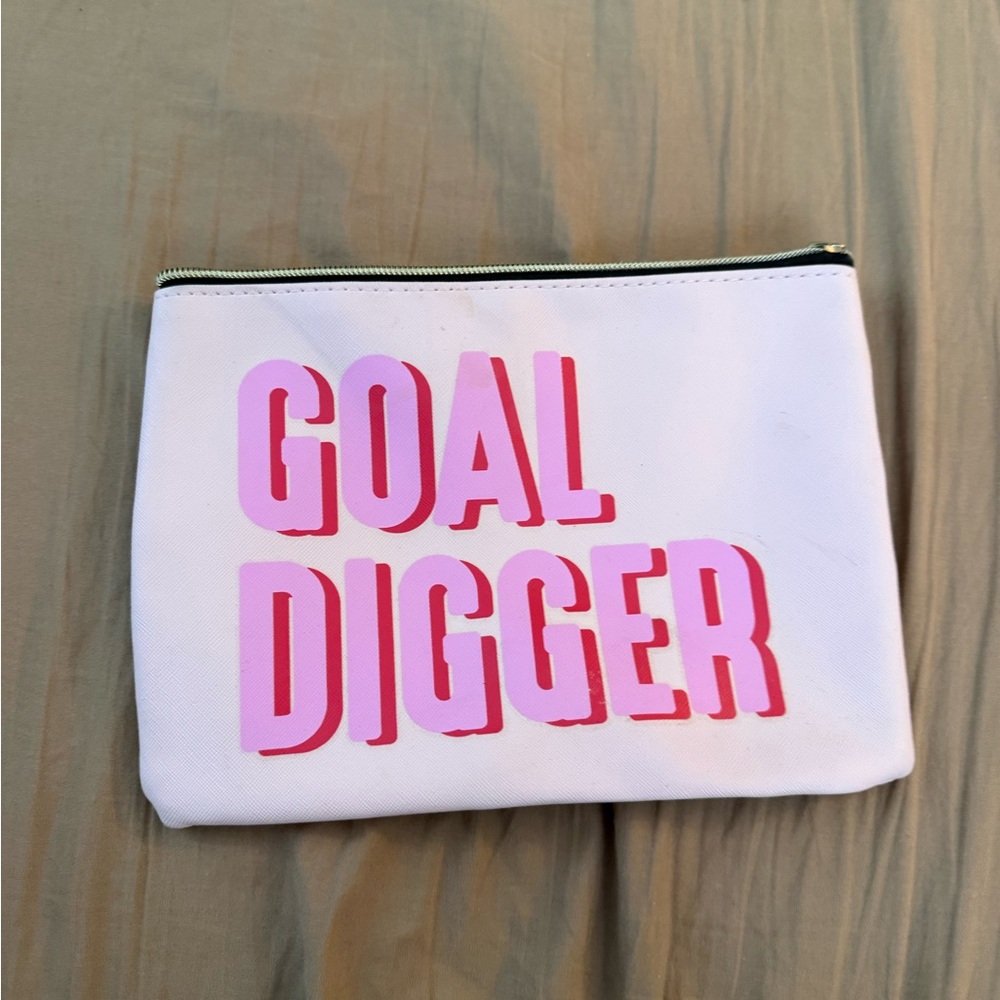Stylish Pink and White Pouch